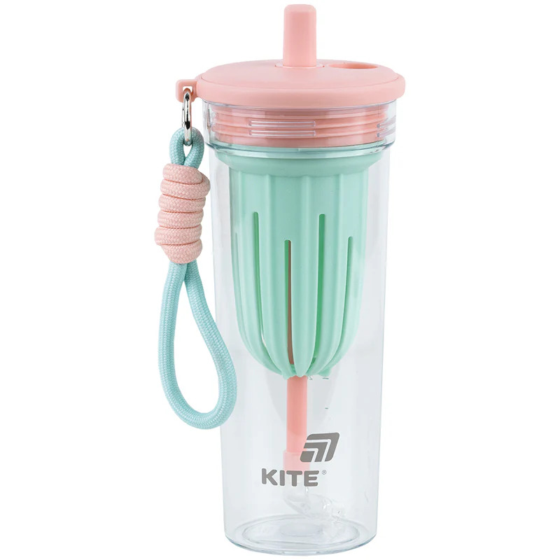 Pahar de apă Kite K25-1219-1, 650 ml, roz și verde