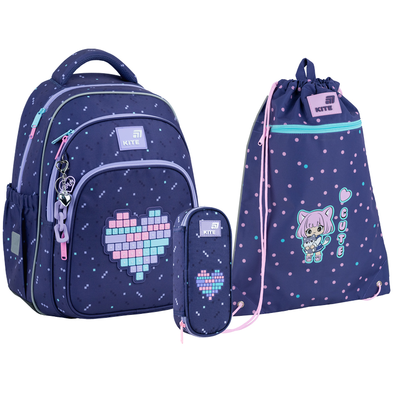 Школьный набор Kite Education Type Love SET_K26-763M-2 (рюкзак, пенал, сумка)