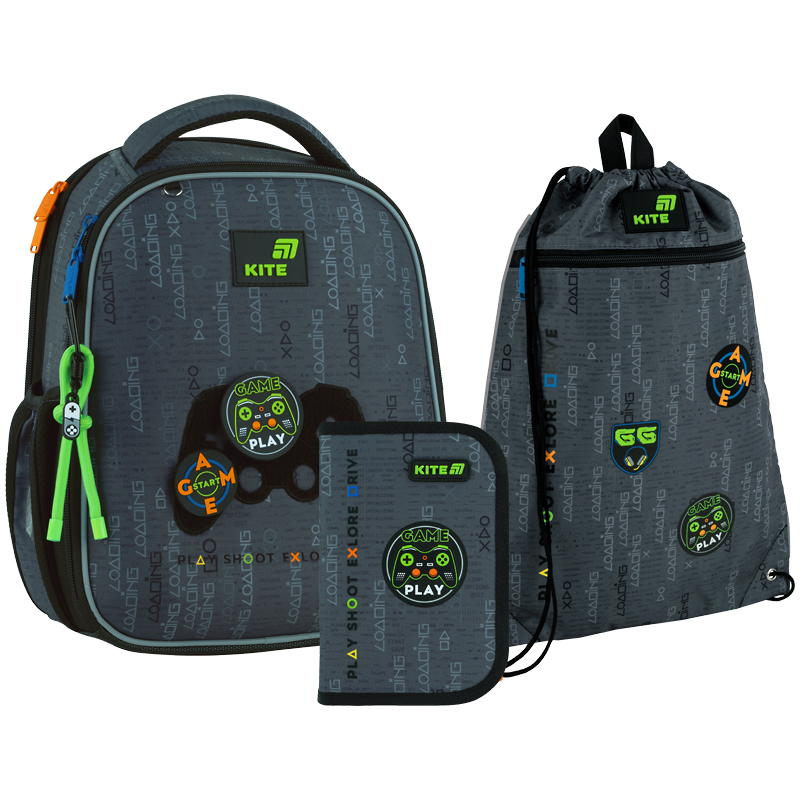 Школьный набор Kite Education Good Game SET_K26-555S-5 (рюкзак, пенал, сумка)