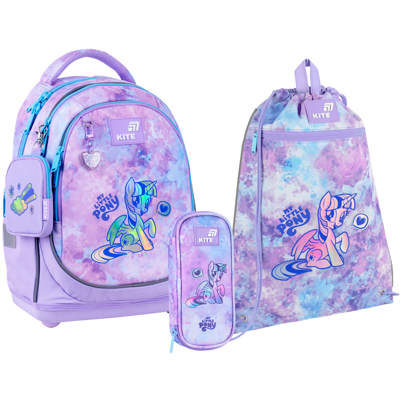 Школьный набор Kite Education My Little Pony SET_LP26-724S (рюкзак, пенал, сумка)
