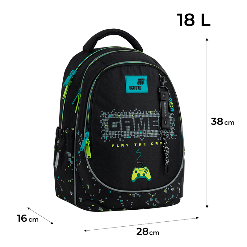 Rucsac școlar Kite Education Play the Game K26-700M-4
