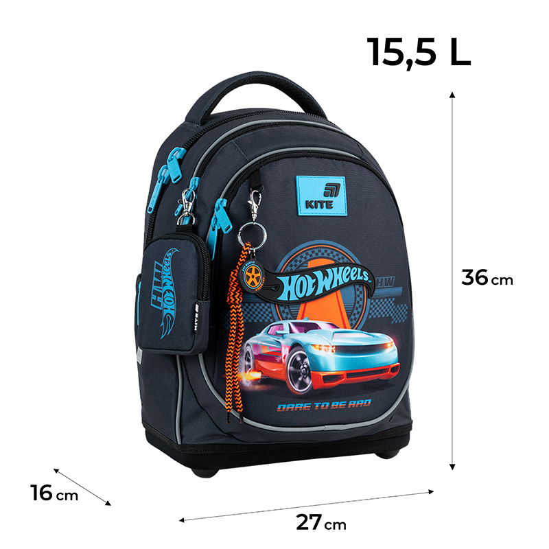 Rucsac școlar Kite Education Hot Wheels HW26-724S
