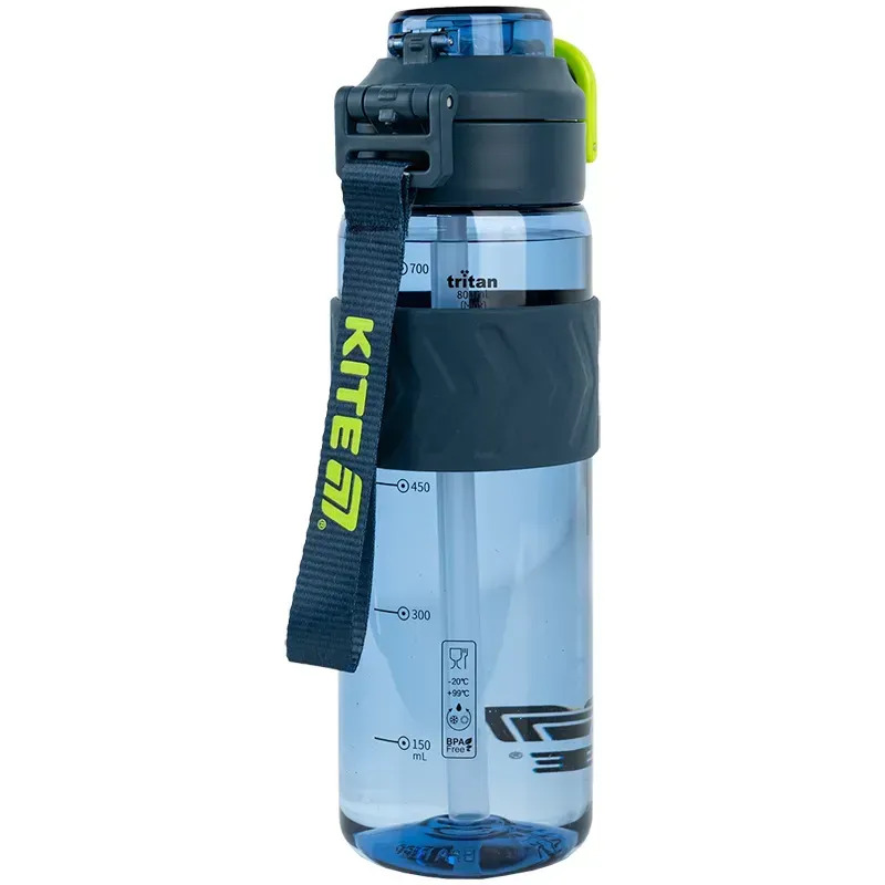 Sticlă de apă Kite K25-1234-2, 800 ml, Albastru-Verde