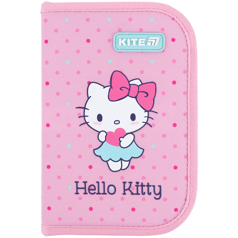 Пенал без наполнения Hello Kitty HK26-622, 1 отделение, 2 отворот