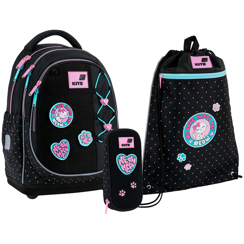 Школьный набор Kite Education Pretty Kitty SET_K26-724S-1 (рюкзак, пенал, сумка)