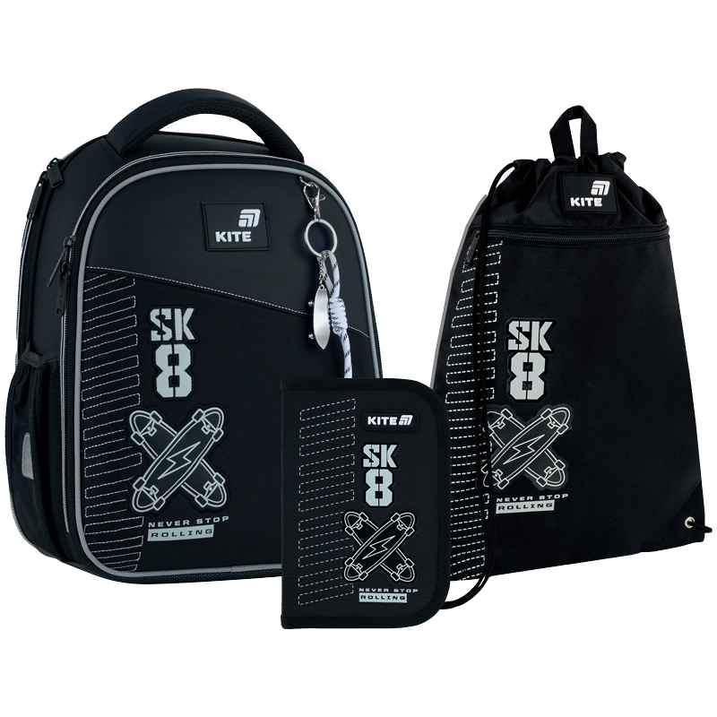 Школьный набор Kite Education Skate SET_K26-555S-7 (рюкзак, пенал, сумка)