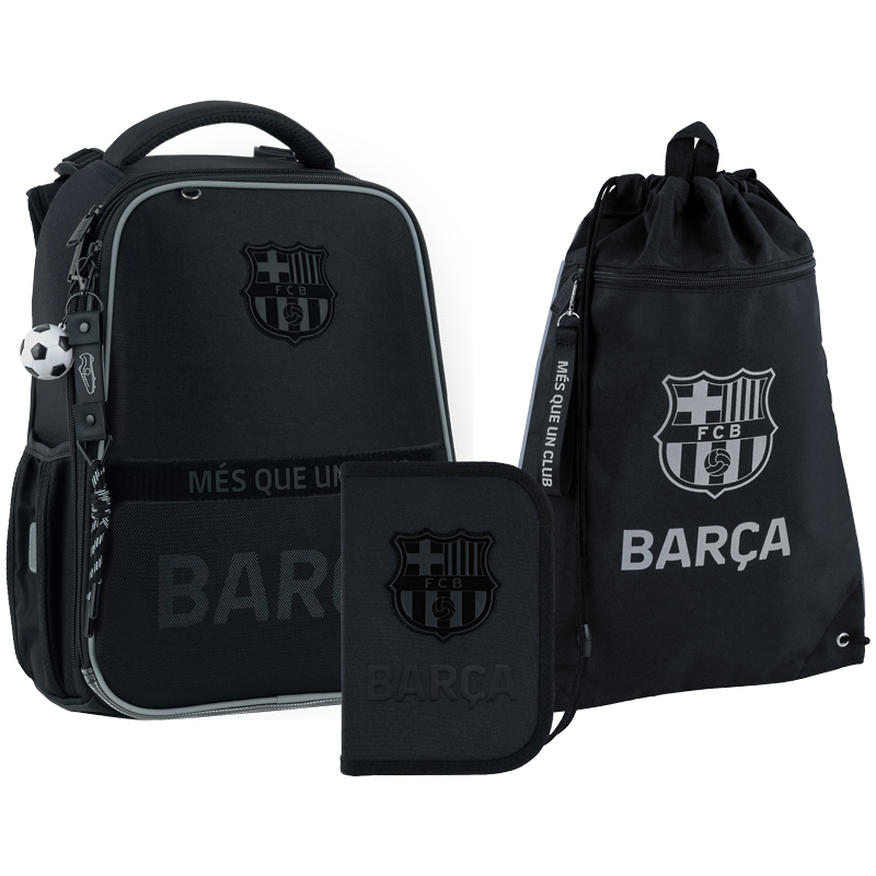 Set școlar Kite Education FC Barcelona SET_BC26-531M (rucsac, penar, sac)