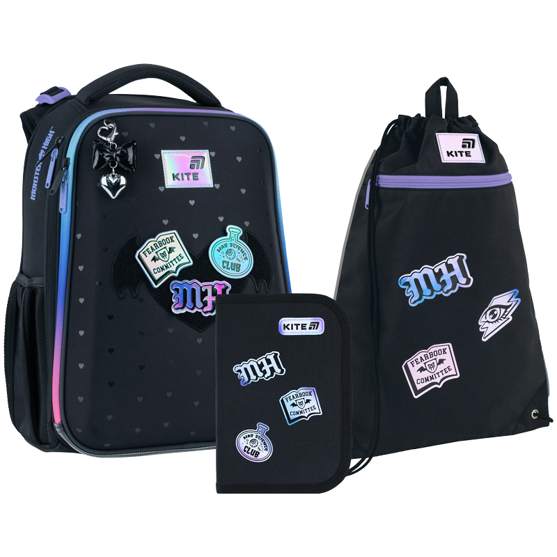 Set școlar Kite Education Monster High SET_MH26-531M (rucsac, penar, sac)