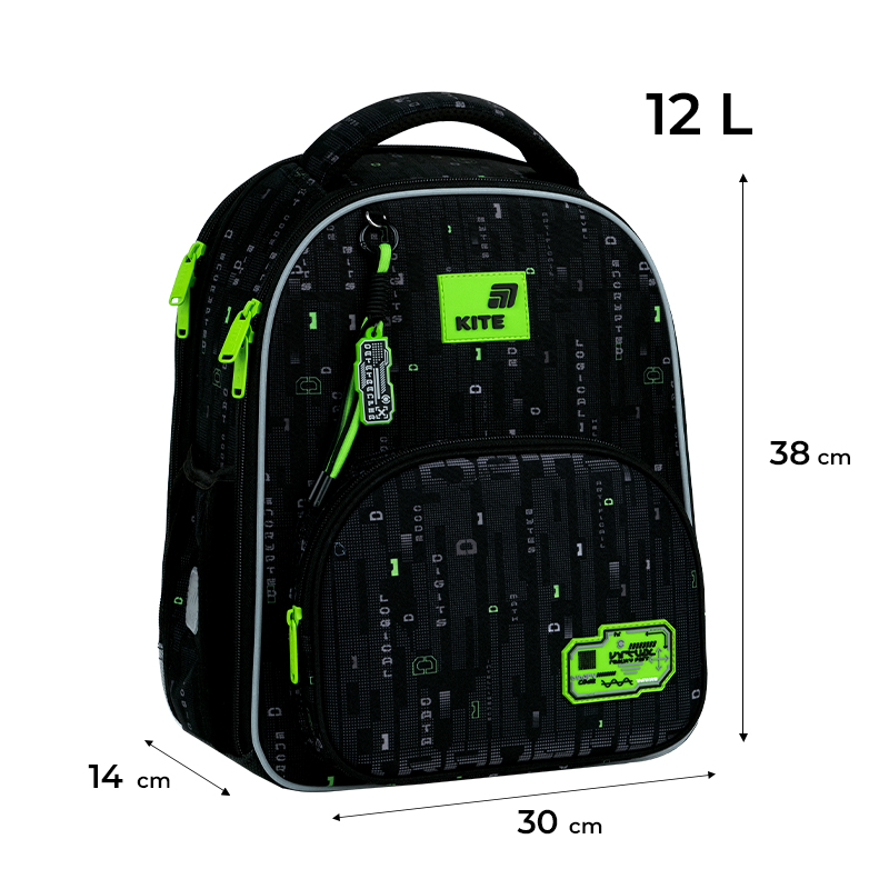 Rucsac școlar cu carcasă Kite Education Digital K26-556M-4