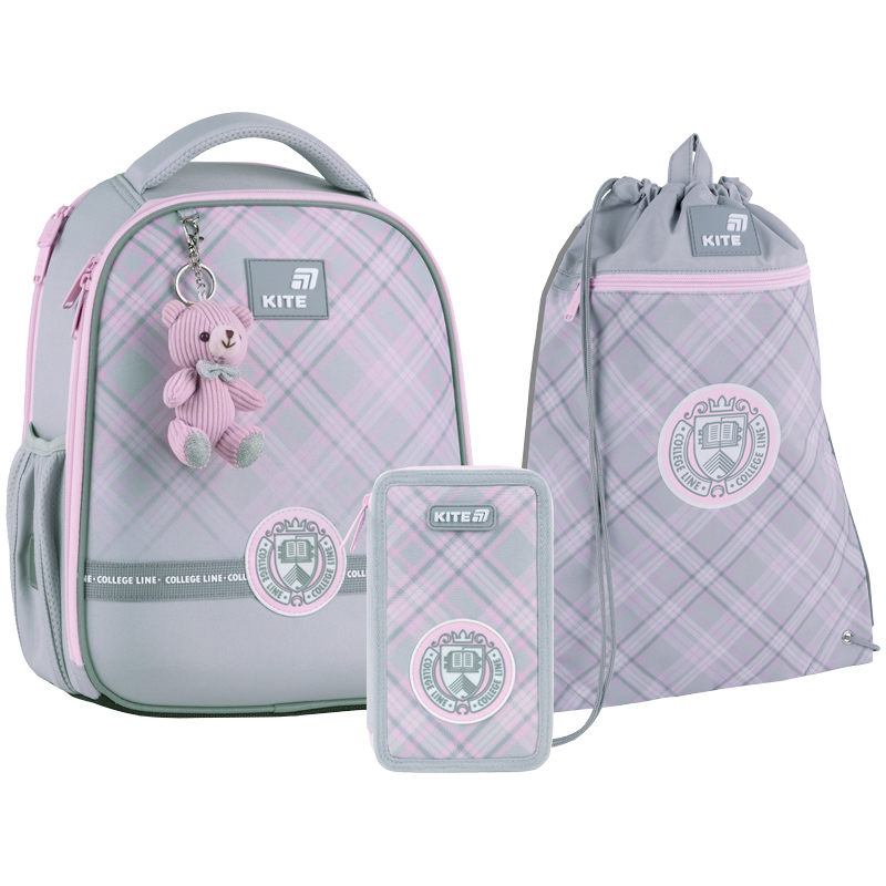 Set școlar Kite Education College Line SET_K26-555S-1 (rucsac, penar, sac)