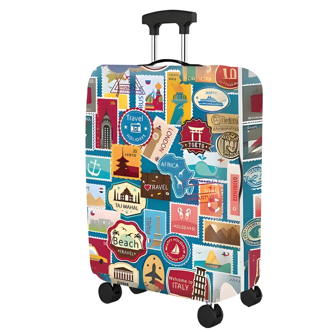 Husă de valiză cu imprimeu, mărimea L COVERBAG 25-3-L