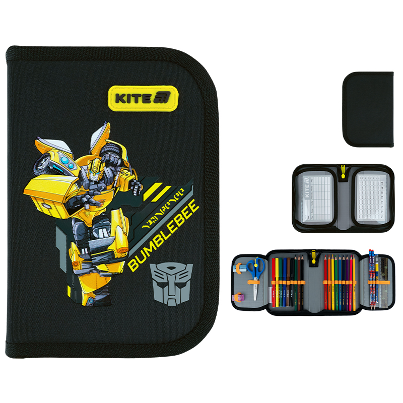 Пенал с наполнением Kite Transformers TF26-622H, 1 отделение, 2 отворот