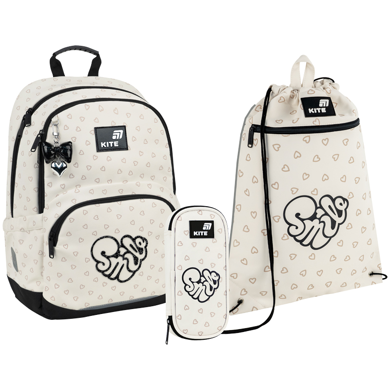 Школьный набор Kite Education Shimmer&Smile SET_K26-585M-2 (рюкзак, пенал, сумка)